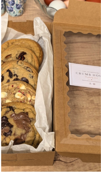 Cookies with sea salt topping